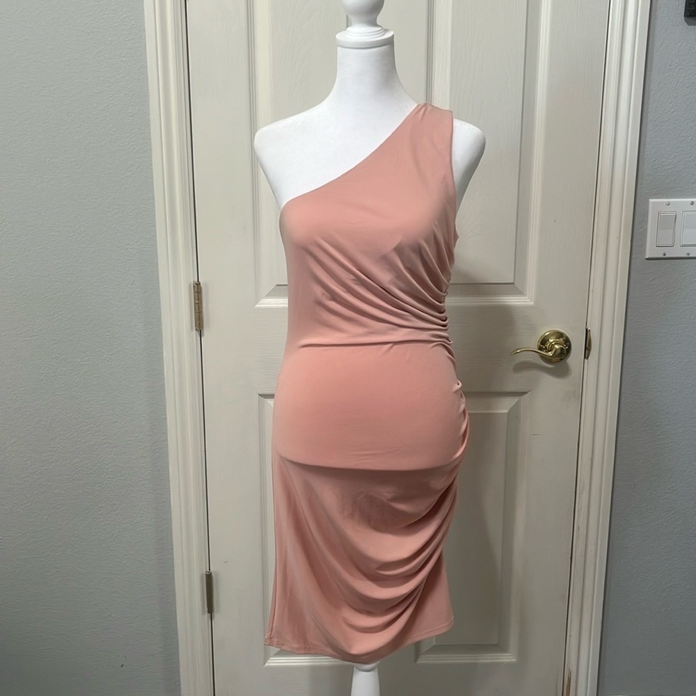 NEW with tags REVOLVE X Michael Costello Kimberly Mini Dress Light Mauve Small - Picture 2 of 9